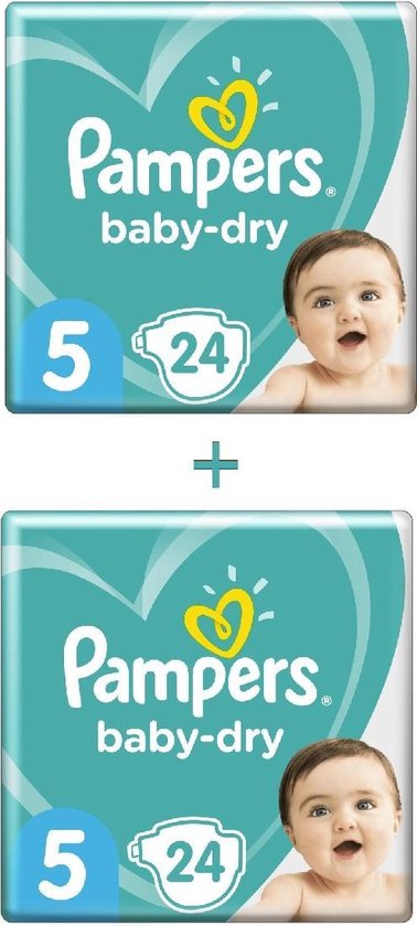 Weiland Schouderophalend veel plezier Pampers Baby-Dry - Maat 5 (11-16kg) - 48 Luiers (2x24) | bol.com