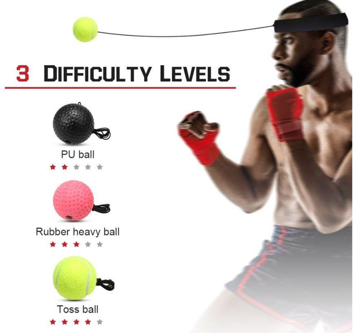 Boxe réglable Punching Ball Bag pour les enfants avec des gants Speed  Training