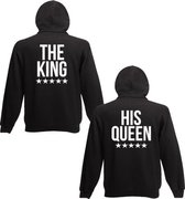 Hippe set Hoodies sweaters | King & Queen |Valentijn kado tip |maten S-M-L-XL-XXL