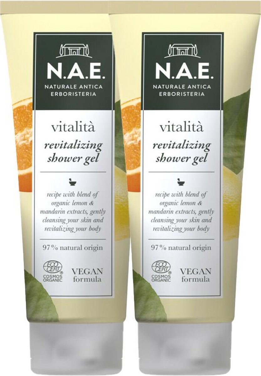 N.A.E. Douchegel Vitalità Revitalizing Duo Verpakking | 2 x 200 ml
