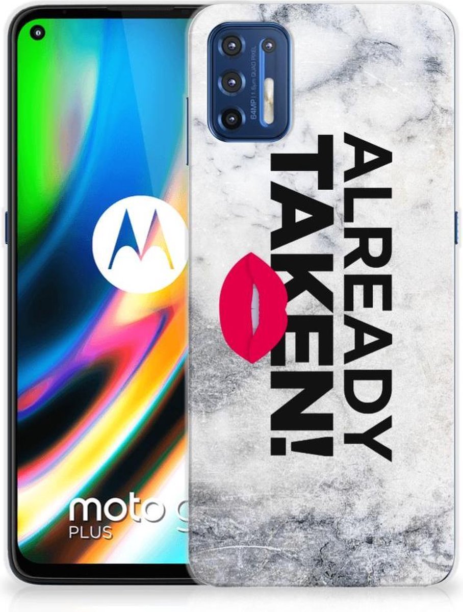 Motorola Moto G9 Plus Siliconen hoesje met naam Already Taken White