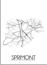 Sprimont Plattegrond poster A3 poster (29,7 x 42 cm) - DesignClaud