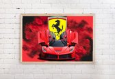 Poster Ferrari - automerken - logo - 91.5 x 61 cm
