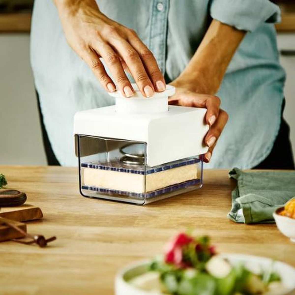 FTYSXP Tofu Tofu-pers van roestvrij staal 304 voor het versnellen van de verwijdering van water uit zijde in 10-30 minuten, voor stevige tofu, persen van kaas en ham (16 x 16 x FTYSXP Tofu Tofu-pers van roestvrij staal 304 voor het versnellen van de verwijdering van water uit zijde in 10-30 minuten, voor stevige tofu, persen van kaas en ham (16 x 16 x