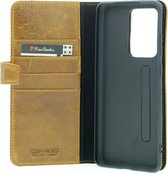 Pierre Cardin Bruin hoesje Samsung Galaxy S20 Ultra - Book Case - Echt leder