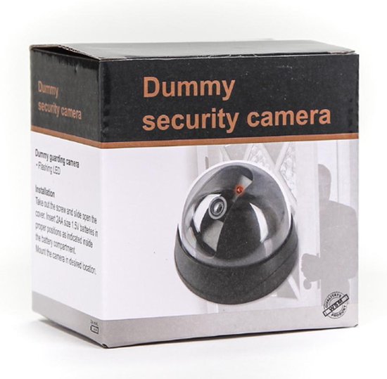 Dummy Camera - Beveiliging buiten en binnen - Beveiligingscamera - Met LED indicator - Zonder baterijen - Nep camera - 35W - Rond - Zwart van Merkloos — afbeelding 4