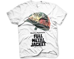 Full Metal Jacket Heren Tshirt -XL- Poster Wit