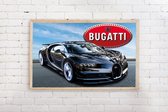 Poster Bugatti met logo - 91,5 x 61 cm