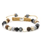 KARMA armband 83651 Spiral Warm Coat XS (hematite crystal)