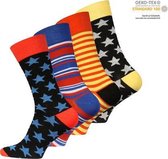 Kleurvolle sokken - 4 paar - allen verschillend - 41/45