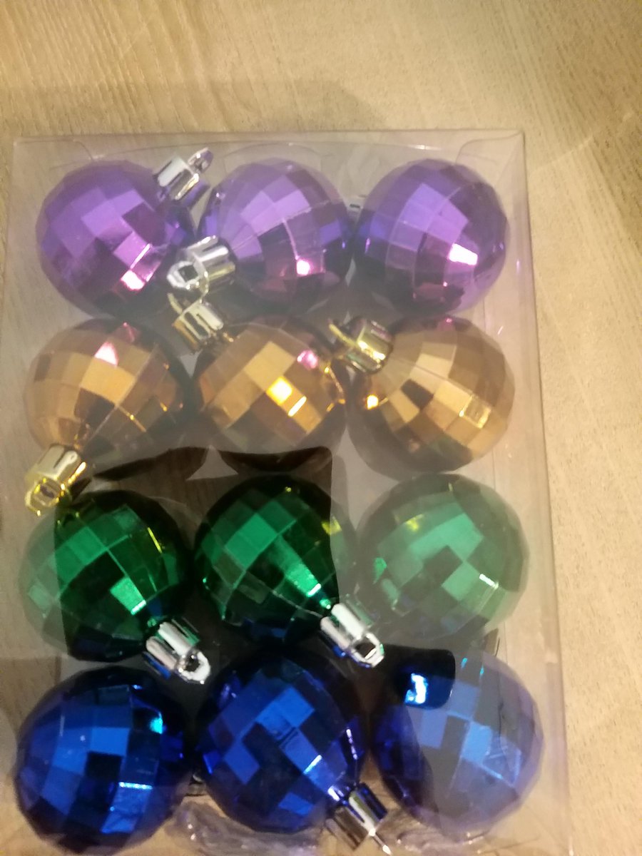 Kerstballen - 3.5 cm - onbreekbaar - 12 stuks - multicolor