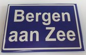 Koelkast magneet plaatsnaambord kombord Bergen aan Zee