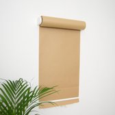 Studio Drijfveer - Papierrol houder / tekenrol voor aan de muur - Wit, met kraft papier