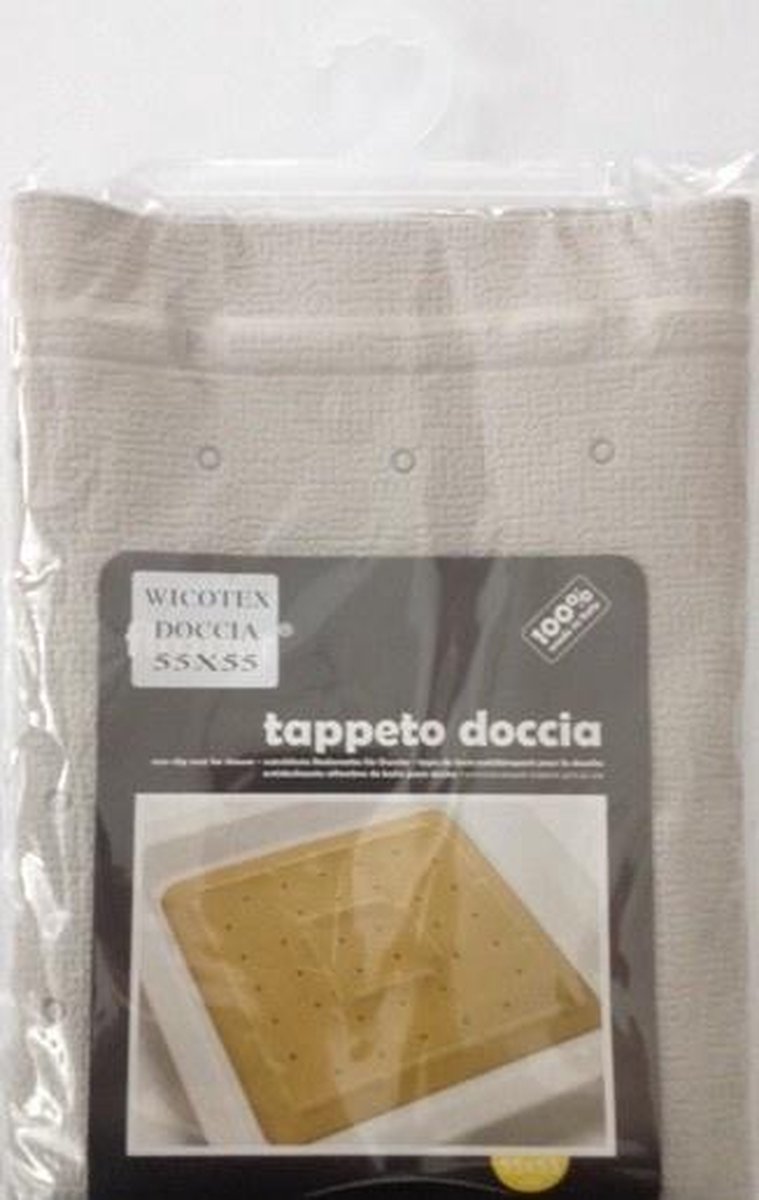 Douchemat-douche antislip voor douche grijs 55x55cm