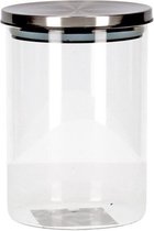 1x pots de stockage transparents / récipients de stockage 650 ml de verre - pots de stockage de café / pâtes / sucre