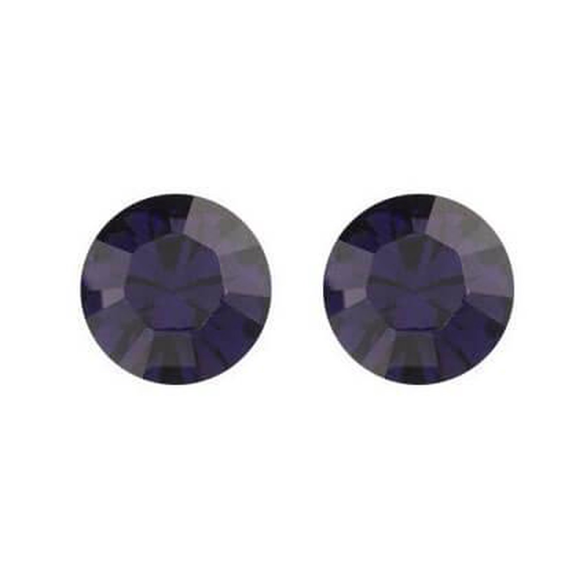 Biba Oorbellen met Swarovski Steentje Purple Velvet