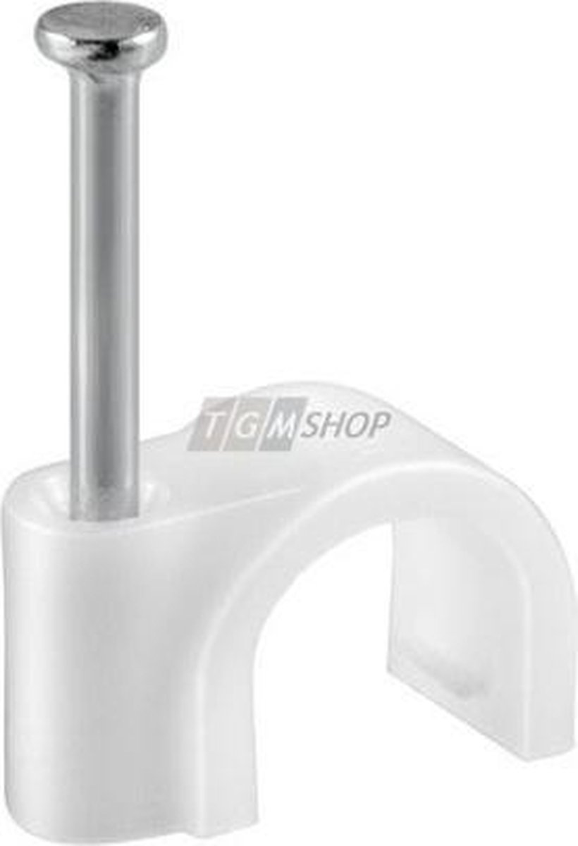 Goedkoopste 500 pieces cable clamp, white, max.cable diameter 6.0 mm