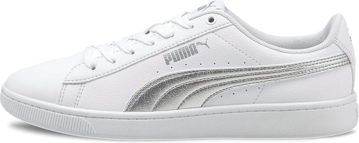 PUMA - maat 38.5 - Vikky v2 Metallic M Dames Sneakers - Puma White-Puma  Silver | bol.com