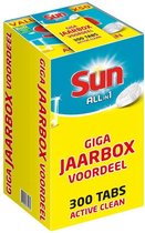 Sun All-in-1 Active Cleaan 300 vaatwastabletten - bulk korting - Jaarpartij