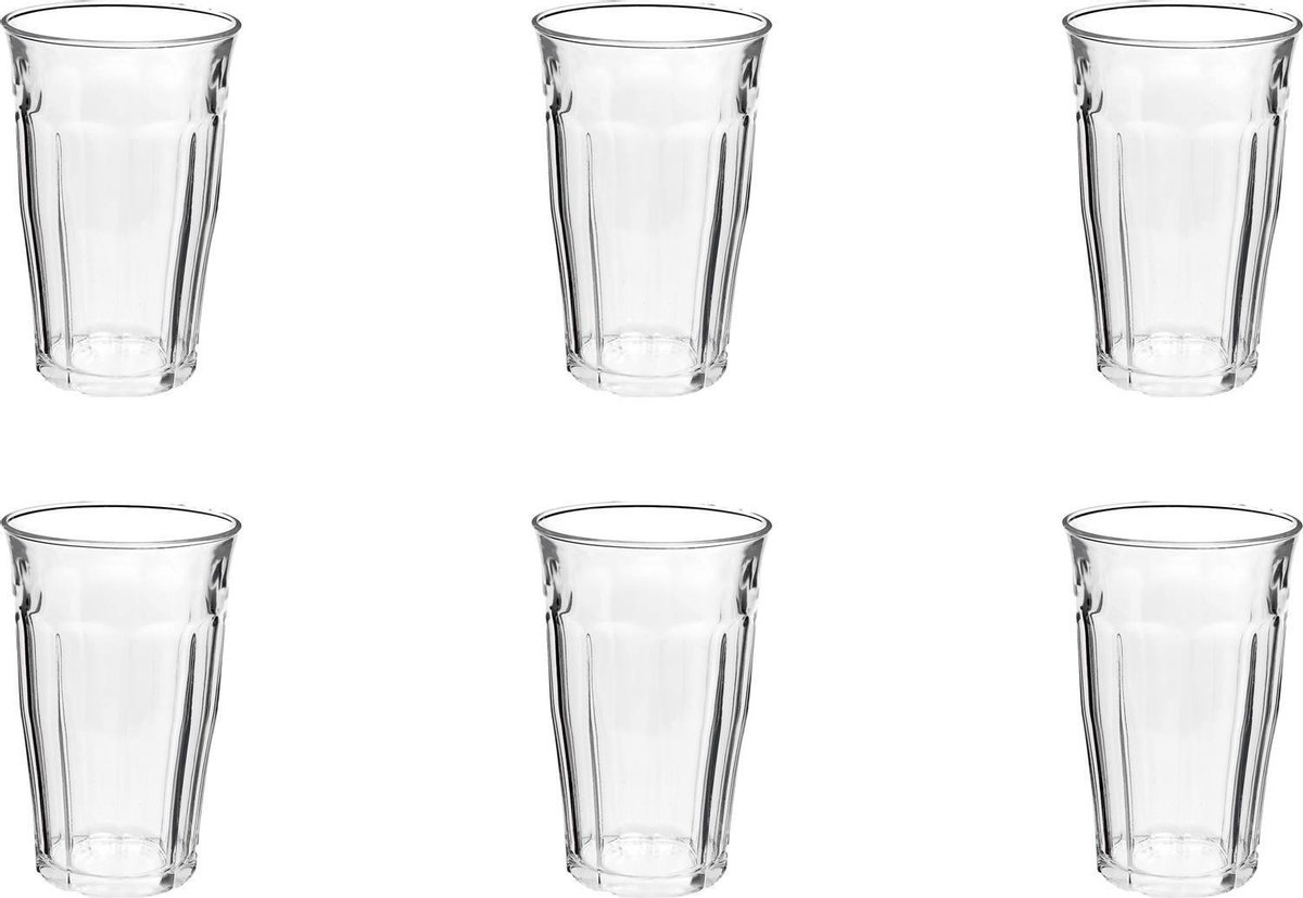 Duralex Picardie Longdrinkglas 360 ml - Gehard glas - 6 stuks - Duralex