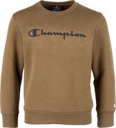Champion Champion Big Logo Crewneck Trui - Unisex - bruin/zwart