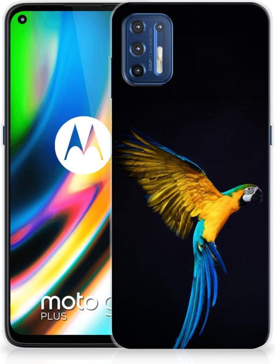 Motorola Moto G9 Plus TPU Hoesje Papegaai