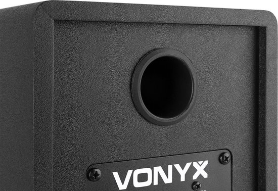 Studio monitor speakers - Vonyx SMN50B actieve studio monitor speakerset 140W - 5 inch - Zwart