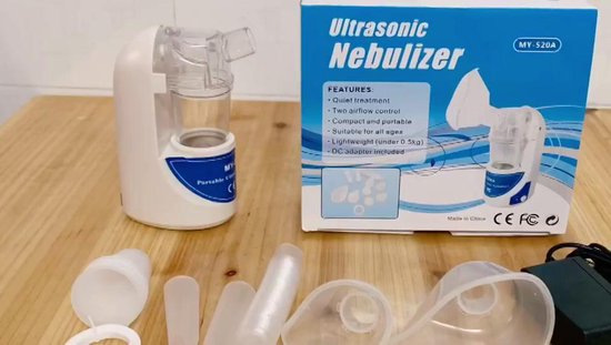 Hard EVA-opbergkoffer Voor Inhalator En Vernevelaar – Schokbestendig, Met Ritssluiting, Polsband En Zachte Voering, Roze