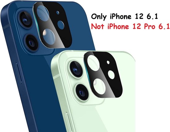 Protection d'objectif/d'écran BixB iPhone 12 - Zwart