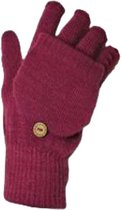 Vingerloze handschoenen van acryl kleur fuchsia maat one size