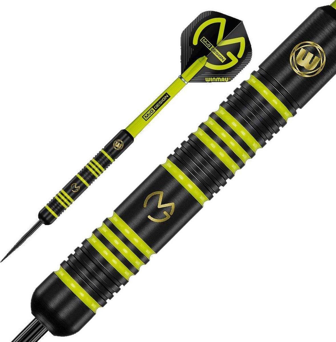 Winmau Michael van Gerwen Ambition Black Coated Brass - Dartpijlen 24 Gram