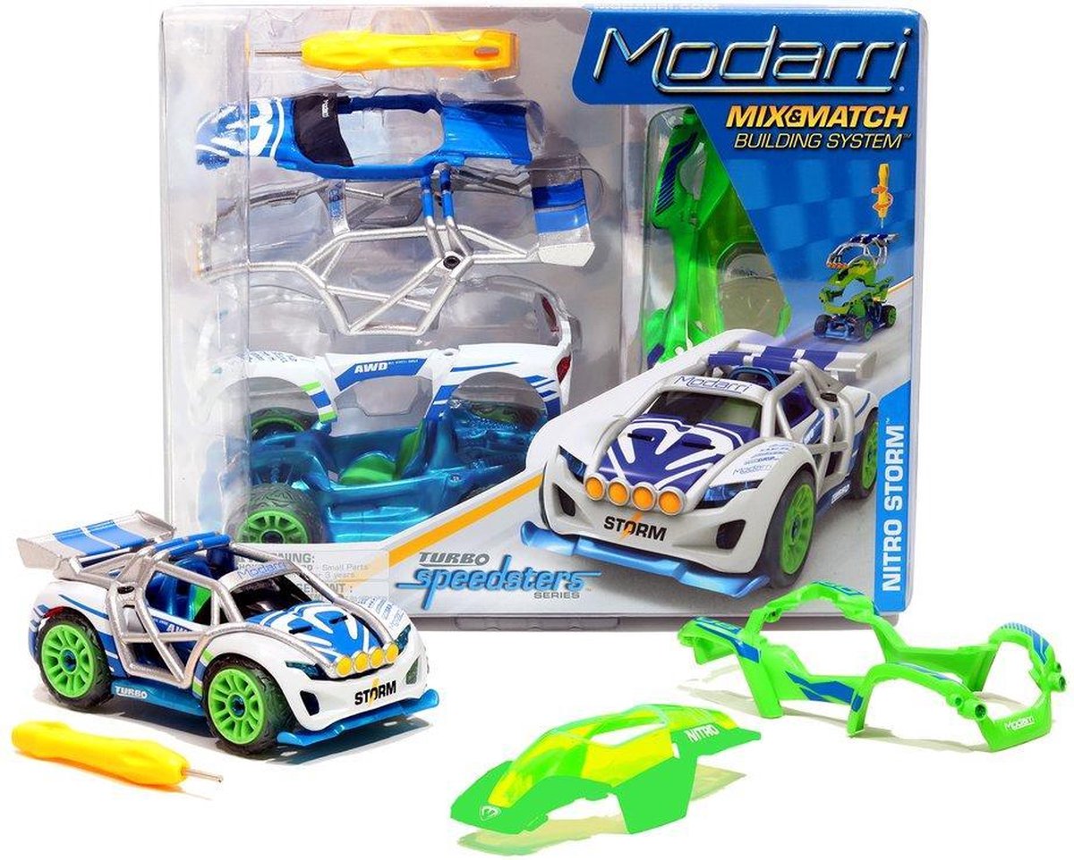 Bouwpakket - Bouw een Auto - Modarri Nitro Storm - Turbo Car Pack