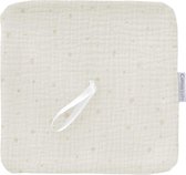 Cottonbaby - speendoekje - Cottonsoft - Leaves - room/zwart