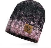 SA Company - Beanie - Klassiek - Gevoerd - Zwart & Roze