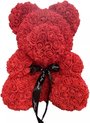 Rozen Teddy Beer 25 cm| Rose Bear | Rose Teddy | Liefde |Moederdag | Verjaardag | Valentijn Cadeau | Rood kleur