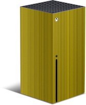 XBOX Series X Console Skin Brushed Geel Sticker