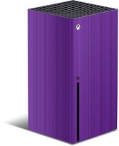 XBOX Series X Console Skin Brushed Paars Sticker