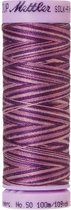 AMANN SILK-FINISH COTTON, MULTI-COLOR GAREN, PAARS, 100M, COL. 9838, PER STUK