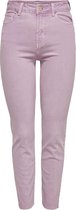 ONLY ONLEMILY LIFE HW ST RAW CRPANK COL NOOS Dames Broek - Maat W32 X L32