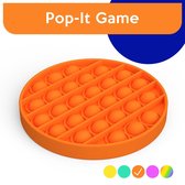 Pop It "Oranje" Rond - Pop It Fidget Toy - Simple Dimple - Fidget Toys - Pop Bubble - Speelgoed Jongens - Goedkoop
