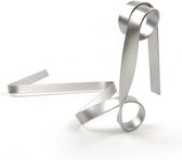 ZijTak - Zwevende wijnfleshouder lint - Zilver - optische illusie - wijnrek - staand