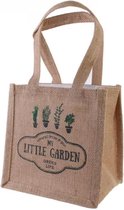 Plantenzak h18cm Jute met handvaten | plantentas