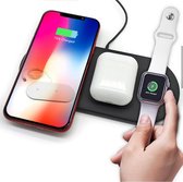 VOLTAGER 3-IN-1 Draadloze Oplader 10W - Wit - Wireless Charger