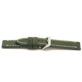 Horlogeband I816 Vintage Nubuck Grijs/Groen 24 mm