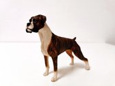 Hond - Country Artist - Bruin/Wit - Boxer - 14cm