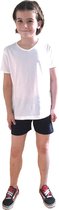 Gym Kleding - GYMSET Meisjes - maat 176 - wit T-shirt en navy shorts