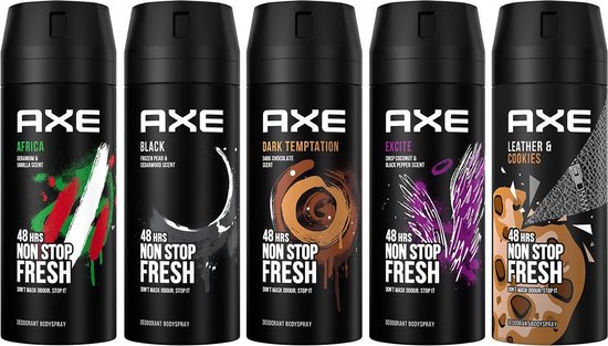 Axe Mixed Geschenkset Deodorant Bodyspray - 5 stuks - Voordeelverpakking |