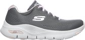 Skechers Arch Fit - Big Appeal Dames Sneakers - Grey/Pink - Maat 36