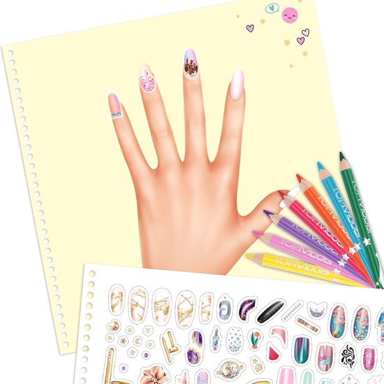 Cahier de dessin TOPMODEL Maquillage avec les doigts