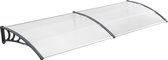 Deurluifel Mellerud afdak 240x100 cm grijs en transparant